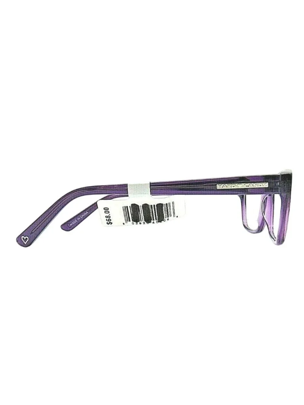 Hard Candy Womens Purple Eyeglass Frame HC25 53-14-135 Acetate